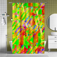 Cheerful Phantasmagoric Pattern Shower Curtain 48  X 72  (small) 