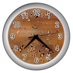 Circuit Board Wall Clocks (silver)  by Amaryn4rt