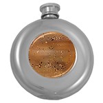 Circuit Board Round Hip Flask (5 oz) Front