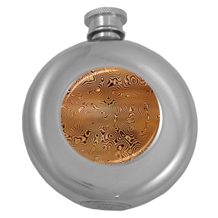 Circuit Board Round Hip Flask (5 oz)