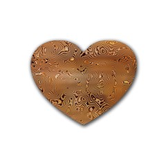 Circuit Board Rubber Coaster (heart) 