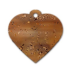 Circuit Board Dog Tag Heart (one Side)