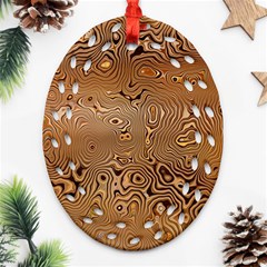 Circuit Board Ornament (oval Filigree)