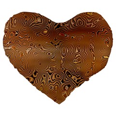 Circuit Board Large 19  Premium Heart Shape Cushions