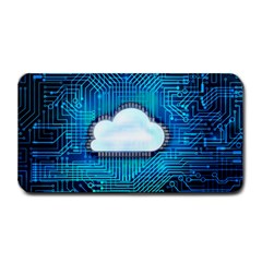 Circuit Computer Chip Cloud Security Medium Bar Mats by Amaryn4rt