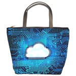 Circuit Computer Chip Cloud Security Bucket Bags Front