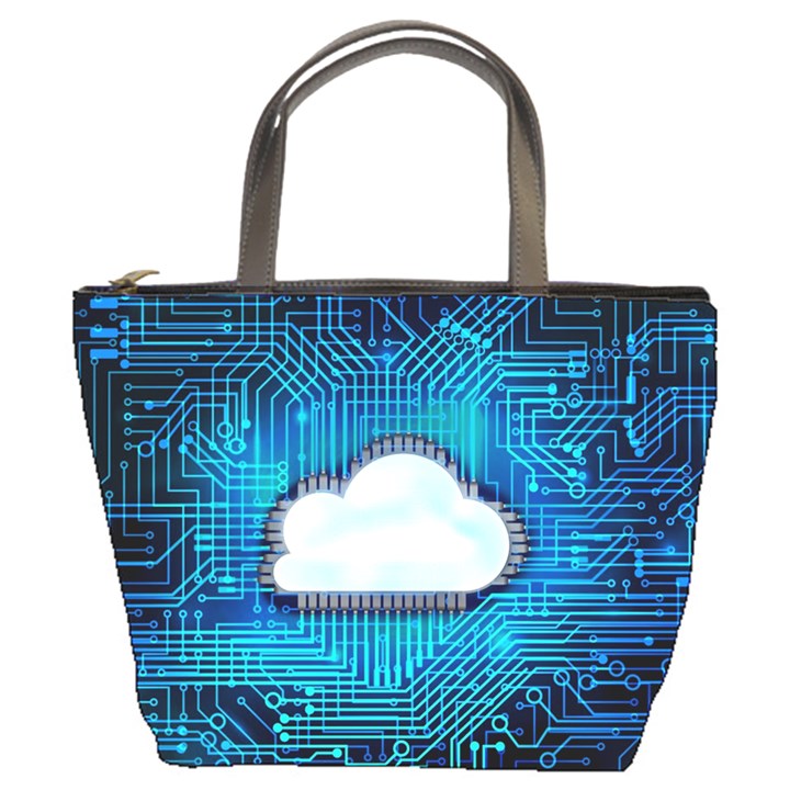 Circuit Computer Chip Cloud Security Bucket Bags