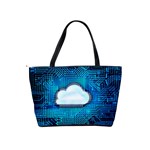 Circuit Computer Chip Cloud Security Shoulder Handbags Back