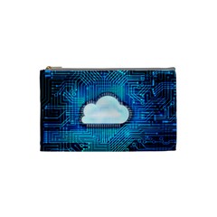 Circuit Computer Chip Cloud Security Cosmetic Bag (small) 