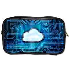 Circuit Computer Chip Cloud Security Toiletries Bags 2-side by Amaryn4rt