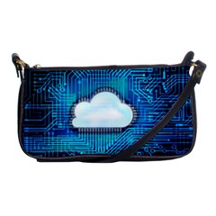 Circuit Computer Chip Cloud Security Shoulder Clutch Bags by Amaryn4rt