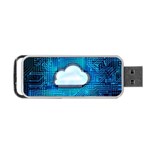 Circuit Computer Chip Cloud Security Portable USB Flash (One Side) Front