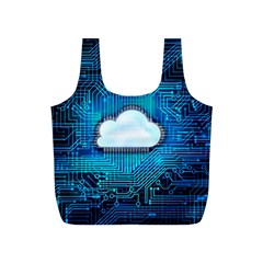 Circuit Computer Chip Cloud Security Full Print Recycle Bags (s)  by Amaryn4rt