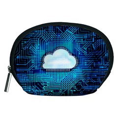 Circuit Computer Chip Cloud Security Accessory Pouches (medium) 