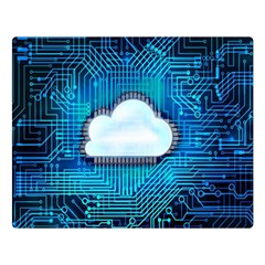 Circuit Computer Chip Cloud Security Double Sided Flano Blanket (large)  by Amaryn4rt