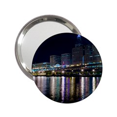 Cleveland Building City By Night 2 25  Handbag Mirrors