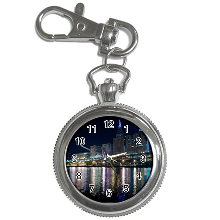 Cleveland Building City By Night Key Chain Watches