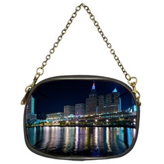 Cleveland Building City By Night Chain Purses (one Side)  by Amaryn4rt