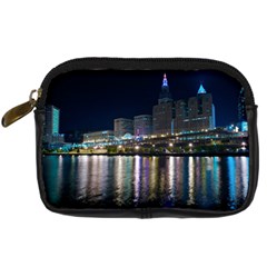 Cleveland Building City By Night Digital Camera Cases by Amaryn4rt