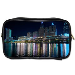 Cleveland Building City By Night Toiletries Bags by Amaryn4rt