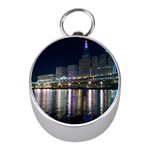 Cleveland Building City By Night Mini Silver Compasses Front