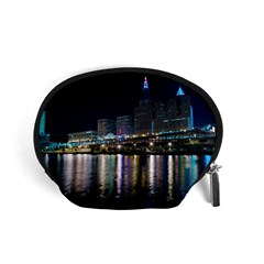 Cleveland Building City By Night Accessory Pouches (small)  by Amaryn4rt