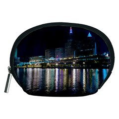 Cleveland Building City By Night Accessory Pouches (medium)  by Amaryn4rt