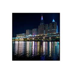 Cleveland Building City By Night Satin Bandana Scarf