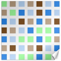 Colorful Green Background Tile Pattern Canvas 12  X 12  