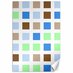 Colorful Green Background Tile Pattern Canvas 20  X 30  