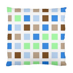 Colorful Green Background Tile Pattern Standard Cushion Case (one Side)