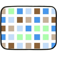 Colorful Green Background Tile Pattern Double Sided Fleece Blanket (mini) 