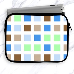 Colorful Green Background Tile Pattern Apple Ipad 2/3/4 Zipper Cases