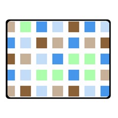 Colorful Green Background Tile Pattern Double Sided Fleece Blanket (small) 