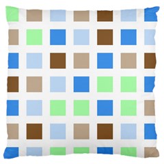 Colorful Green Background Tile Pattern Standard Flano Cushion Case (two Sides)