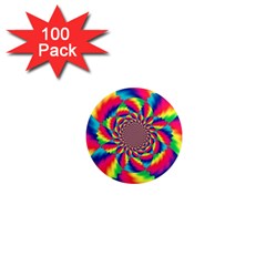 Colorful Psychedelic Art Background 1  Mini Magnets (100 pack) 