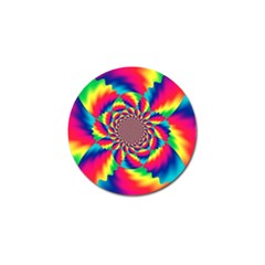 Colorful Psychedelic Art Background Golf Ball Marker