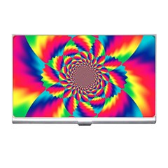 Colorful Psychedelic Art Background Business Card Holders