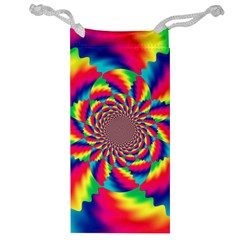 Colorful Psychedelic Art Background Jewelry Bag