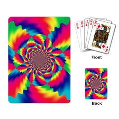 Colorful Psychedelic Art Background Playing Card