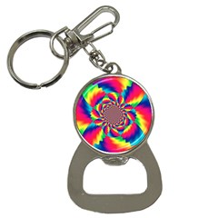 Colorful Psychedelic Art Background Button Necklaces by Amaryn4rt