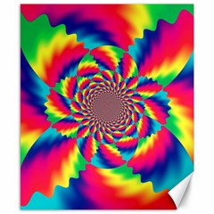 Colorful Psychedelic Art Background Canvas 8  X 10  by Amaryn4rt