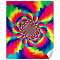 Colorful Psychedelic Art Background Canvas 16  X 20  