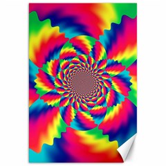 Colorful Psychedelic Art Background Canvas 20  x 30  