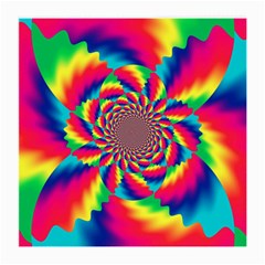 Colorful Psychedelic Art Background Medium Glasses Cloth (2-Side)