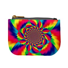 Colorful Psychedelic Art Background Mini Coin Purses