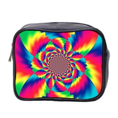 Colorful Psychedelic Art Background Mini Toiletries Bag 2-Side