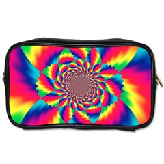 Colorful Psychedelic Art Background Toiletries Bags