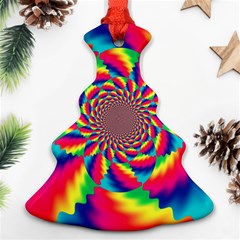 Colorful Psychedelic Art Background Ornament (Christmas Tree) 