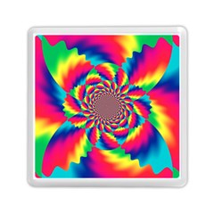 Colorful Psychedelic Art Background Memory Card Reader (Square) 